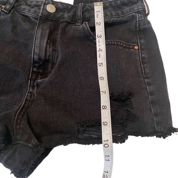 PacSun High Rise Festival Black Shorts Sz 27 - Picture 7 of 8
